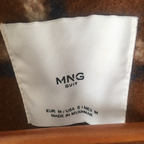 NO LONGER AVAILABLE MANGO Checked Lapel Coat - Picture 10 of 13